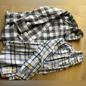 Lot of 2 Abercrombie long sleeve button up shirts